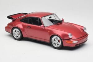 Porsche 911 964 Turbo Rojo Minichamps 1:18 155069102 Metal - imagen 4 de 6