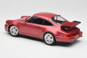 Porsche 911 964 Turbo Rojo Minichamps 1:18 155069102 Metal - imagen 5 de 6