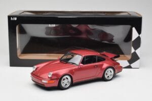 Porsche 911 964 Turbo Rojo Minichamps 1:18 155069102 Metal - imagen 6 de 6