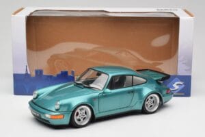 Porsche 911 964 Turbo Wimbledon Green Metallic Solido 1:18 S1803407 Metal - imagen 8 de 8