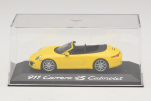 Porsche 911 991 Carrera 4S Descapotable Amarillo Minichamps 1:43 WAP0201120C Metal - imagen 4 de 5