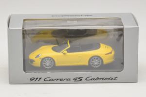 Porsche 911 991 Carrera 4S Descapotable Amarillo Minichamps 1:43 WAP0201120C Metal - imagen 5 de 5