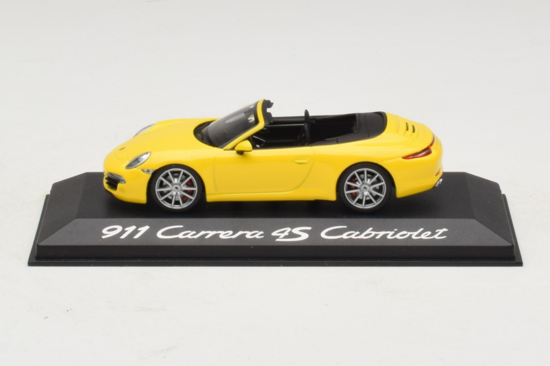 Porsche 911 991 Carrera 4S Descapotable Amarillo Minichamps 1:43 WAP0201120C Metal