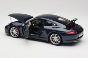 Porsche 911 991 Carrera S Blue Metallic Minichamps 1:18 WAP0210200C Metal - imagen 5 de 8