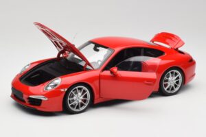 Porsche 911 991 Carrera S Guards Rojo Minichamps 1:18 100061020 Metal - imagen 2 de 8