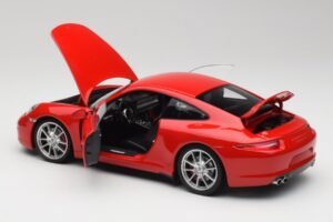Porsche 911 991 Carrera S Guards Rojo Minichamps 1:18 100061020 Metal - imagen 5 de 8