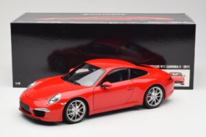Porsche 911 991 Carrera S Guards Rojo Minichamps 1:18 100061020 Metal - imagen 8 de 8