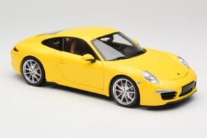 Porsche 911 991 Carrera S Racing Yellow Minichamps 1:18 100061021 Metal - imagen 6 de 8