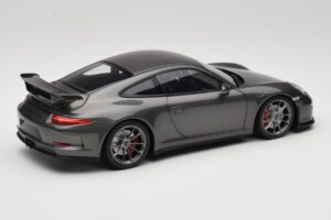 Porsche 911 991 GT3 Grey Metallic Minichamps 1:18 110062720 Metal - imagen 3 de 8