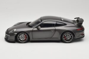 Porsche 911 991 GT3 Grey Metallic Minichamps 1:18 110062720 Metal - imagen 4 de 8
