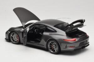 Porsche 911 991 GT3 Grey Metallic Minichamps 1:18 110062720 Metal - imagen 5 de 8