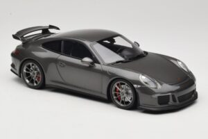 Porsche 911 991 GT3 Grey Metallic Minichamps 1:18 110062720 Metal - imagen 6 de 8