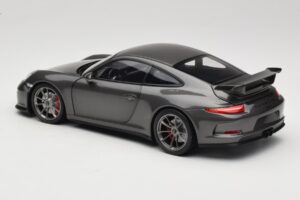 Porsche 911 991 GT3 Grey Metallic Minichamps 1:18 110062720 Metal - imagen 7 de 8