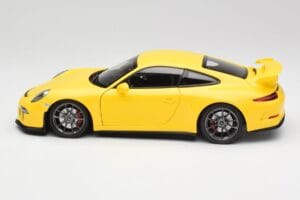 Porsche 911 991 GT3 Racing Amarillo & Llantas Plata Minichamps 1:18 110062722 Metal - imagen 4 de 8