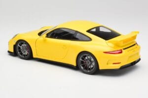 Porsche 911 991 GT3 Racing Amarillo & Llantas Plata Minichamps 1:18 110062722 Metal - imagen 7 de 8