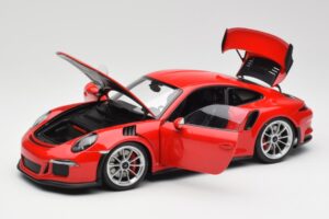 Porsche 911 991 GT3 RS Guards Rojo Llantas Plata AUTOart 1:18 78165 Metal - imagen 2 de 8