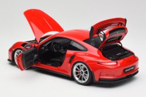 Porsche 911 991 GT3 RS Guards Rojo Llantas Plata AUTOart 1:18 78165 Metal - imagen 5 de 8