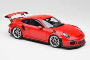 Porsche 911 991 GT3 RS Guards Rojo Llantas Plata AUTOart 1:18 78165 Metal - imagen 6 de 8
