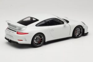 Porsche 911 991 GT3 Blanco Con Llantas Plata Minichamps 1:18 113062721 Metal - imagen 3 de 8