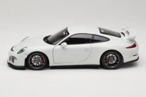 Porsche 911 991 GT3 Blanco Con Llantas Plata Minichamps 1:18 113062721 Metal - imagen 4 de 8