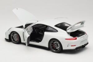 Porsche 911 991 GT3 Blanco Con Llantas Plata Minichamps 1:18 113062721 Metal - imagen 5 de 8