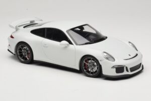 Porsche 911 991 GT3 Blanco Con Llantas Plata Minichamps 1:18 113062721 Metal - imagen 6 de 8