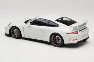 Porsche 911 991 GT3 Blanco Con Llantas Plata Minichamps 1:18 113062721 Metal - imagen 7 de 8