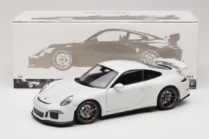 Porsche 911 991 GT3 Blanco Con Llantas Plata Minichamps 1:18 113062721 Metal - imagen 8 de 8