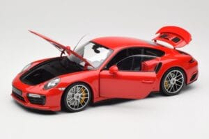 Porsche 911 991 Turbo S Guards Red Minichamps 1:18 110067122 Metal - imagen 2 de 8