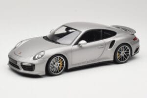 Porsche 911 991 Turbo S Plata Minichamps 1:18 113067126 Metal
