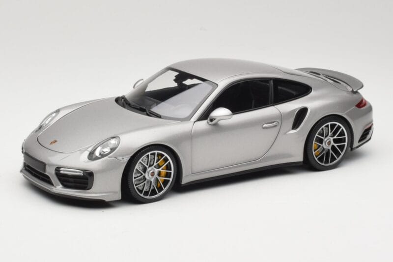 Porsche 911 991 Turbo S Plata Minichamps 1:18 113067126 Metal