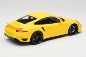 Porsche 911 991 Turbo S Amarillo Con Llantas Negras Minichamps 1:18 110062321 Metal - imagen 3 de 8