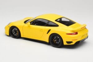 Porsche 911 991 Turbo S Amarillo Con Llantas Negras Minichamps 1:18 110062321 Metal - imagen 7 de 8