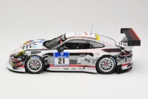 Porsche 911 991.1 GT3 R #21 WTM Racing J. Stursberg / V. Krumbach 24h Nurburgring 2016 Minichamps 1:18 155166021 Metal - imagen 3 de 6