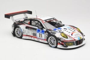 Porsche 911 991.1 GT3 R #21 WTM Racing J. Stursberg / V. Krumbach 24h Nurburgring 2016 Minichamps 1:18 155166021 Metal - imagen 4 de 6