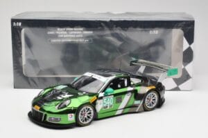 Porsche 911 991.1 GT3 R #540 Black Swan Racing P. Long / T. Pilgrim 24h Daytona 2016 Minichamps 1:18 155166540 Metal - imagen 6 de 6