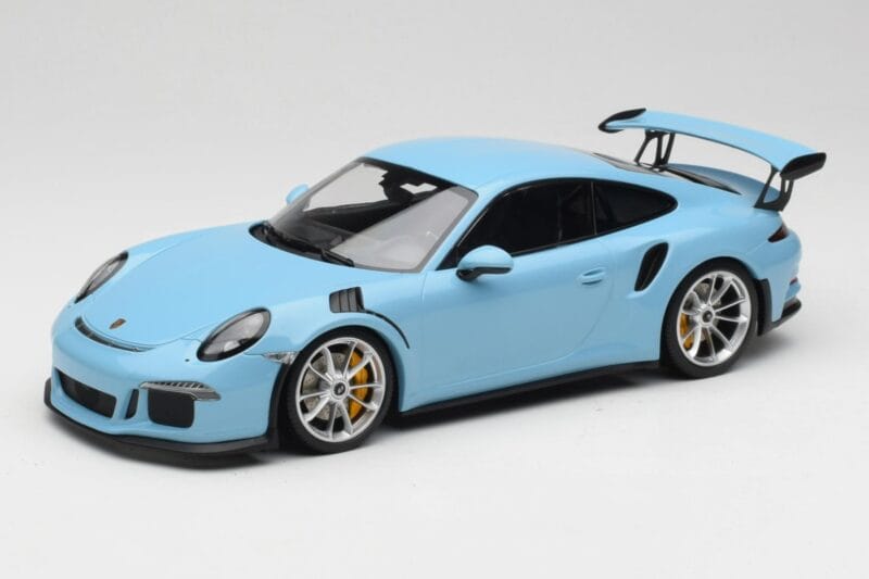 Porsche 911 991.1 GT3 RS Azul Llantas Mate Minichamps 1:18 153066235 Metal