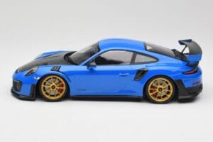 Porsche 911 991.2 GT2 RS Azul con Llantas Doradas Minichamps 1:18 155068302 Metal - imagen 3 de 6