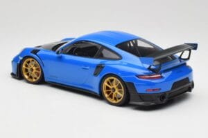 Porsche 911 991.2 GT2 RS Azul con Llantas Doradas Minichamps 1:18 155068302 Metal - imagen 5 de 6