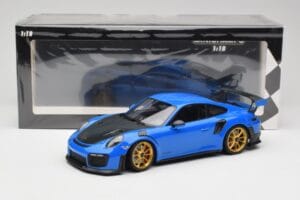 Porsche 911 991.2 GT2 RS Azul con Llantas Doradas Minichamps 1:18 155068302 Metal - imagen 6 de 6