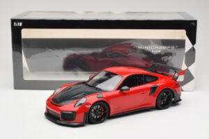 Porsche 911 GT2 RS 991.2 Rojo Llantas Negras Minichamps 1:18 155068307 Metal - imagen 6 de 6