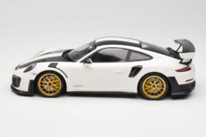 Porsche 911 991.2 GT2 RS Weissach Package Blanco Con Llantas Doradas Minichamps 1:18 153068308 Metal - imagen 3 de 6