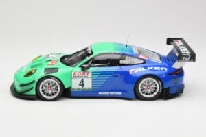 Porsche 911 991.2 GT3 R #4 Falken K. Bachler / M. Ragginger VLN Winner Round 6 2018 Minichamps 1:18 153186994 Metal - imagen 3 de 6