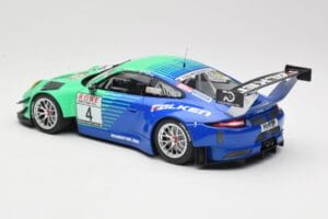 Porsche 911 991.2 GT3 R #4 Falken K. Bachler / M. Ragginger VLN Winner Round 6 2018 Minichamps 1:18 153186994 Metal - imagen 5 de 6