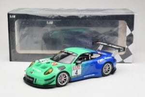 Porsche 911 991.2 GT3 R #4 Falken K. Bachler / M. Ragginger VLN Winner Round 6 2018 Minichamps 1:18 153186994 Metal - imagen 6 de 6