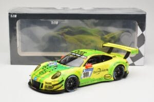 Porsche 911 991.2 GT3 R #911 Manthey Racing R. Dumas / F. Makowiecki 24 Hours of Nurburgring 2017 Minichamps 1:18 155176911 M - imagen 6 de 6