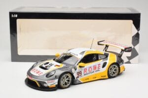 Porsche 911 991.2 GT3 R #99 Rowe Racing D. Olsen / M. Campbell 24 Hours of Spa 2019 Minichamps 1:18 155196099 Metal - imagen 6 de 6