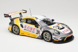 Porsche 911 991.2 GT3 R Rowe Racing #98 N. Muller / R. Dumas / M. Jaminet 24 Hours of Spa 2019 Minichamps 1:18 155196098 Meta - imagen 4 de 6