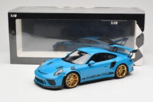 Porsche 911 991.2 GT3 RS Azul con Llantas Doradas Minichamps 1:18 155068222 Metal - imagen 6 de 6