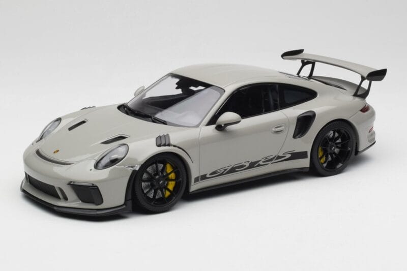 Porsche 911 991.2 GT3 RS Chalk Wording Llantas Negras Minichamps 1:18 153068230 Metal